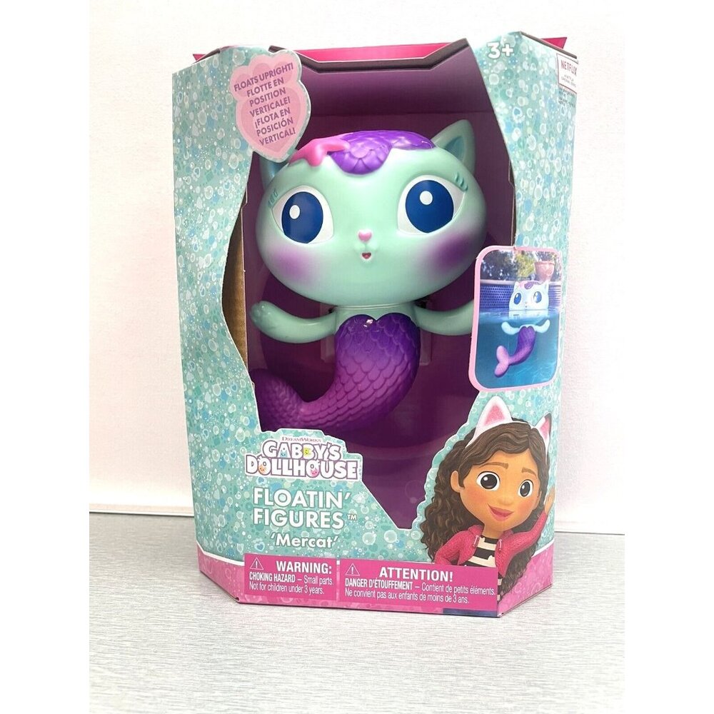 Swimways Gabby's Dollhouse Floatin' Figures Mercat Pool or Bath Toy Floating